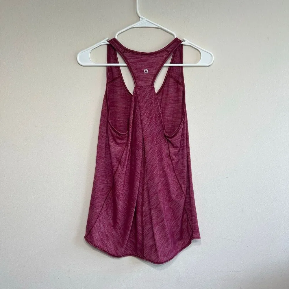 Lululemon Heather Red Racerback Tank 4 Women